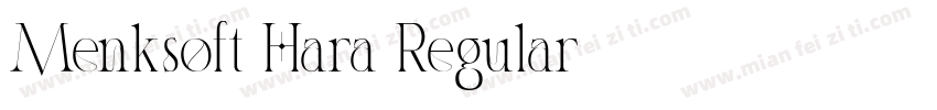 Menksoft Hara Regular字体转换
